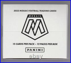 2022 Panini Mosaic Football Value Cello Fat Pack Box 12 Factory Sealed Packs