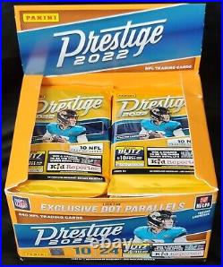 2022 Panini Prestige NFL Football Retail Box 24 Sealed 10 Card Packs