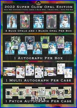 2022 Super Glow Opal Edition Factory Sealed Hobby Box 5 Cards Per Box 1 Auto