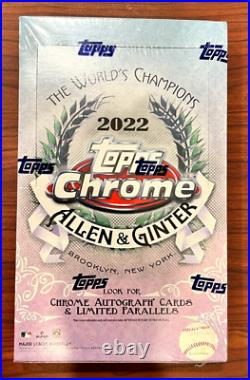 2022 Topps Allen & Ginter Chrome Baseball Hobby Box MLB Trading Cards Sealed