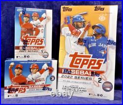 2022 Topps Baseball Series 1 & 2 Blaster and Hobby Boxes Factory Sealed