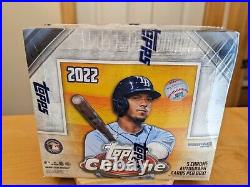 2022 Topps Chrome Baseball Jumbo HTA Factory Sealed Box 5 Autos + Silver Pack