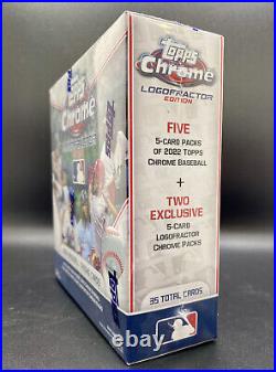 2022 Topps Chrome LOGOFRACTOR Edition Baseball Factory Sealed Hobby Box BULK QTY