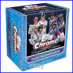 2022 Topps Chrome Sapphire Baseball Factory Sealed 8 Pack Box