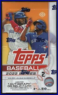 2022 Topps Series 2 Baseball Factory Sealed Hobby Box 24 Packs 1 Auto or Relic