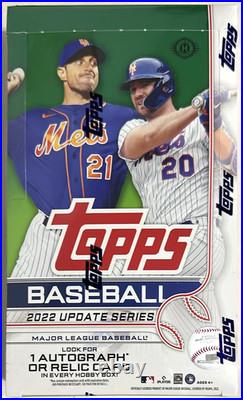 2022 Topps Update Series MLB Baseball Hobby Box New Factory Sealed 1 Auto or Mem