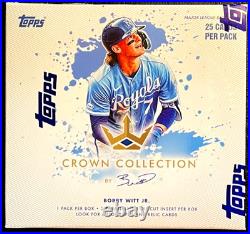 2022 Topps X Bobby Witt Jr. Crown Collection Baseball Sealed Box KC Royals