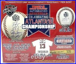 2022 Tristar Atlanta Braves Championship Autograph Baseball Factory Sealed Box