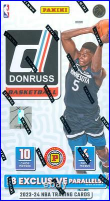 2023-24 Panini Donruss International Basketball Factory Sealed Hobby Box Wemby