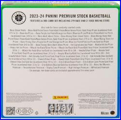 2023-24 Panini Hoops Premium Stock Basketball NBA Premium Box Unopened Sealed