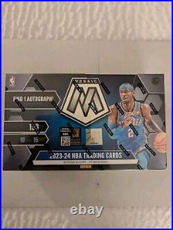 2023-24 Panini Mosaic Basketball Hobby Box Sealed Wembanyama RC Year