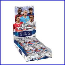 2023/24 Topps Chrome UEFA Club Competitions Factory Sealed Hobby Box