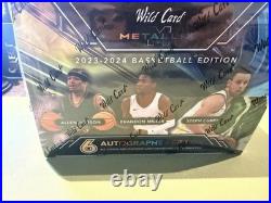 2023-24 Wild Card Metallix Basketball Edition Sealed Hobby Box 6 Autos
