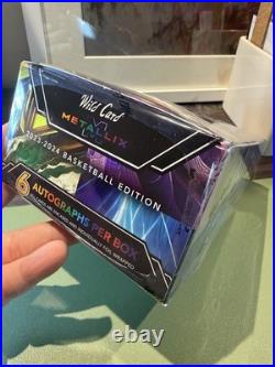 2023-24 Wild Card Metallix Basketball Edition Sealed Hobby Box 6 Autos