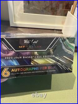 2023-24 Wild Card Metallix Basketball Edition Sealed Hobby Box 6 Autos