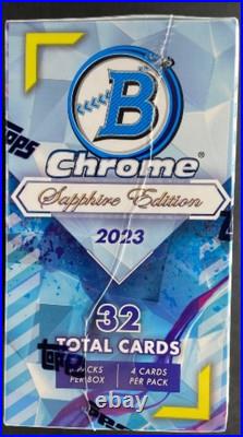 2023 Bowman Chrome Sapphire Edition Baseball Hobby Box Sealed