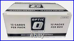 2023 Donruss Optic NFL Football Cello Value Pack Box (12 Factory Sealed Packs)