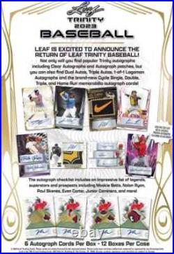 2023 Leaf Trinity Baseball Factory Sealed Hobby Box
