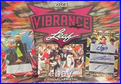 2023 Leaf Vibrance Factory Sealed Box with 2 Autograph Cards Per Box Multi Sport