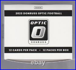 2023 Panini Donruss Optic NFL Cello Fat Pack Box 12 Factory Sealed Packs