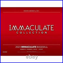 2023 Panini Immaculate Baseball Hobby BOX factory sealed