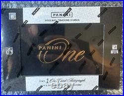 2023 Panini One Football Factory Sealed Hobby Box 1 Encased Autograph