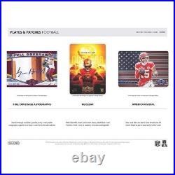 2023 Panini Plates & Patches Football Hobby Factory Sealed New