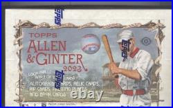 2023 TOPPS ALLEN & GINTER BASEBALL HOBBY BOX SEALED 3 Hits Autos Relics & More