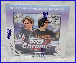 2023 Topps Chrome Baseball Factory Hobby Jumbo HTA Box New /Sealed