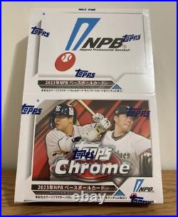 2023 Topps Chrome NPB Baseball card box factory Sealed From USA