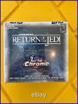 2023 Topps Chrome Sapphire Star Wars Return of the Jedi Factory Sealed Hobby Box
