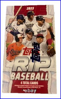 2023 Topps RIP Factory Sealed Box MLB 4 Total Cards