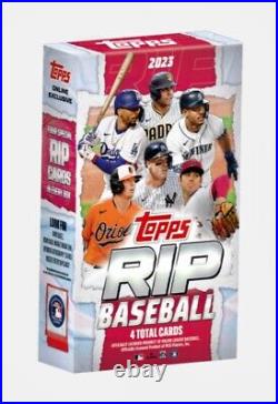 2023 Topps Rip Baseball Sealed Box PRE-ORDER (ordered from Topps 11/21)
