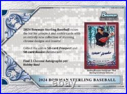 2024 Bowman Sterling Baseball Factory Sealed Mini Hobby Box (LAST ONE/low price) 2024 Bowman Sterling Baseball Factory Sealed Mini Hobby Box (LAST ONE/low price)