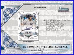 2024 Bowman Sterling Baseball Factory Sealed Mini Hobby Box (LAST ONE/low price) 2024 Bowman Sterling Baseball Factory Sealed Mini Hobby Box (LAST ONE/low price)