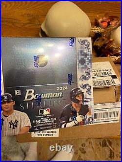 2024 Bowman Sterling Baseball Hobby Box 5 Autos In Hand SHIPPING NOW