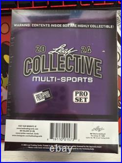 2024 Leaf Collective Multi-Sport Factory Sealed Hobby Box 3 Autographs 2024 Leaf Collective Multi-Sport Factory Sealed Hobby Box 3 Autographs