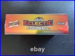 2024 Leaf Eclectic Football Factory Sealed 8 Auto's Per Hobby Jumbo Box