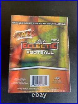 2024 Leaf Eclectic Football Factory Sealed 8 Auto's Per Hobby Jumbo Box