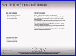2024 Leaf Heroes & Prospects Football Factory Sealed 12 Auto Per Hobby Jumbo Box 2024 Leaf Heroes & Prospects Football Factory Sealed 12 Auto Per Hobby Jumbo Box