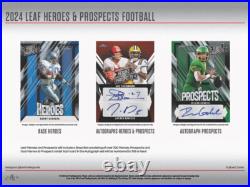 2024 Leaf Heroes & Prospects Football Factory Sealed 12 Auto Per Hobby Jumbo Box 2024 Leaf Heroes & Prospects Football Factory Sealed 12 Auto Per Hobby Jumbo Box