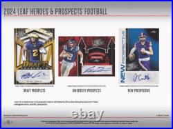 2024 Leaf Heroes & Prospects Football Factory Sealed 12 Auto Per Hobby Jumbo Box 2024 Leaf Heroes & Prospects Football Factory Sealed 12 Auto Per Hobby Jumbo Box