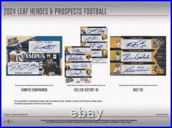 2024 Leaf Heroes & Prospects Football Factory Sealed 12 Auto Per Hobby Jumbo Box 2024 Leaf Heroes & Prospects Football Factory Sealed 12 Auto Per Hobby Jumbo Box