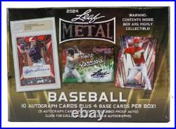 2024 Leaf Metal Baseball Jumbo Hobby Box 14 Cards per Box Factory Sealed 2024 Leaf Metal Baseball Jumbo Hobby Box 14 Cards per Box Factory Sealed