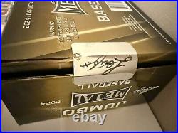 2024 Leaf Metal Baseball Sealed Jumbo Hobby Box-14 Cards with 10 Autos Per Box