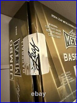 2024 Leaf Metal Baseball Sealed Jumbo Hobby Box-14 Cards with 10 Autos Per Box