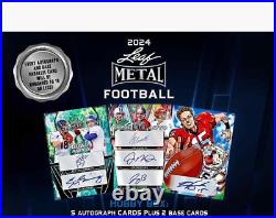 2024 Leaf Metal Football Hobby BOX factory sealed 24LEFM