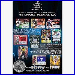 2024 Leaf Metal Football Hobby BOX factory sealed 24LEFM