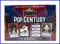 2024 Leaf Metal Pop Century Hobby Factory Sealed Box 4 Cards per Box