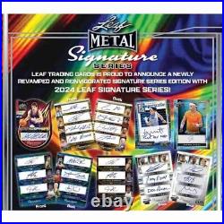 2024 Leaf Metal Signature Series Hobby Box Factory sealed 24LEMM